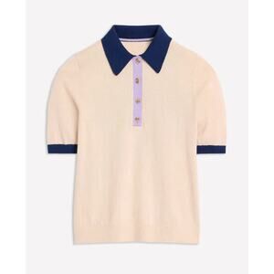 Boden Estelle Henley Knitted T-Shirt size M medium